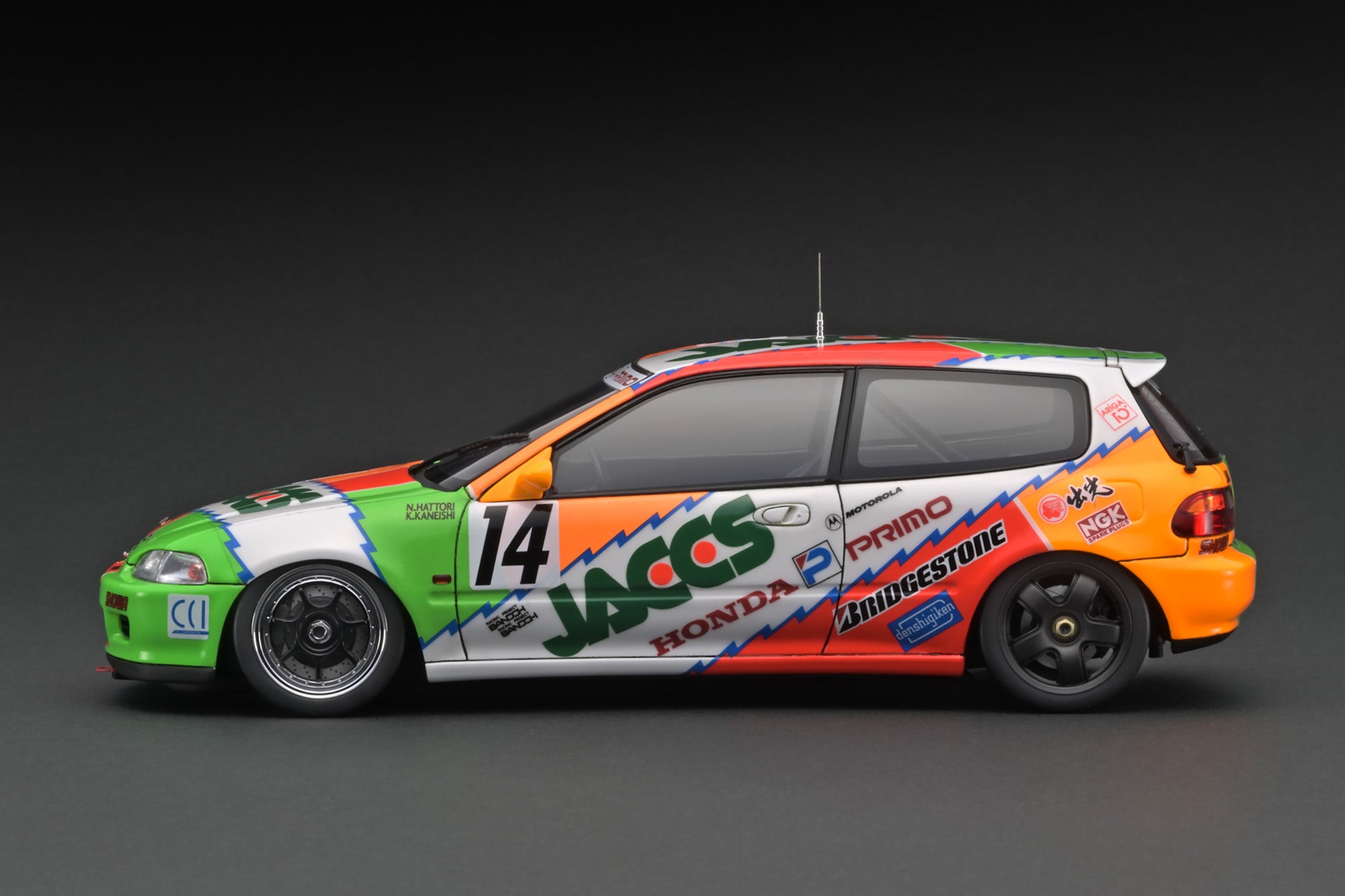 ワンモデル 1/18 ホンダ シビック EG6 JACCS JTC 1993 1/18 Ignition Model Honda JACCS CIVIC (#14) 1993 JTC