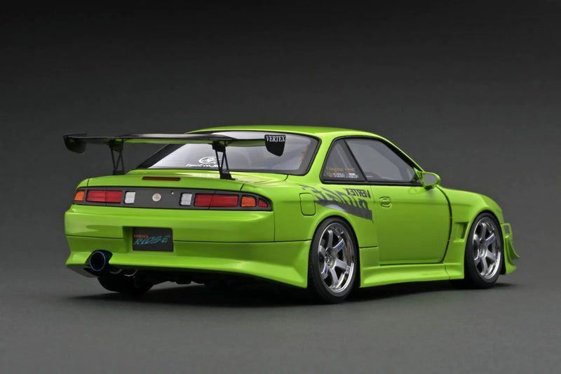 Ignition Model 1:18 Nissan Silvia (S14) VERTEX in Yellow Green