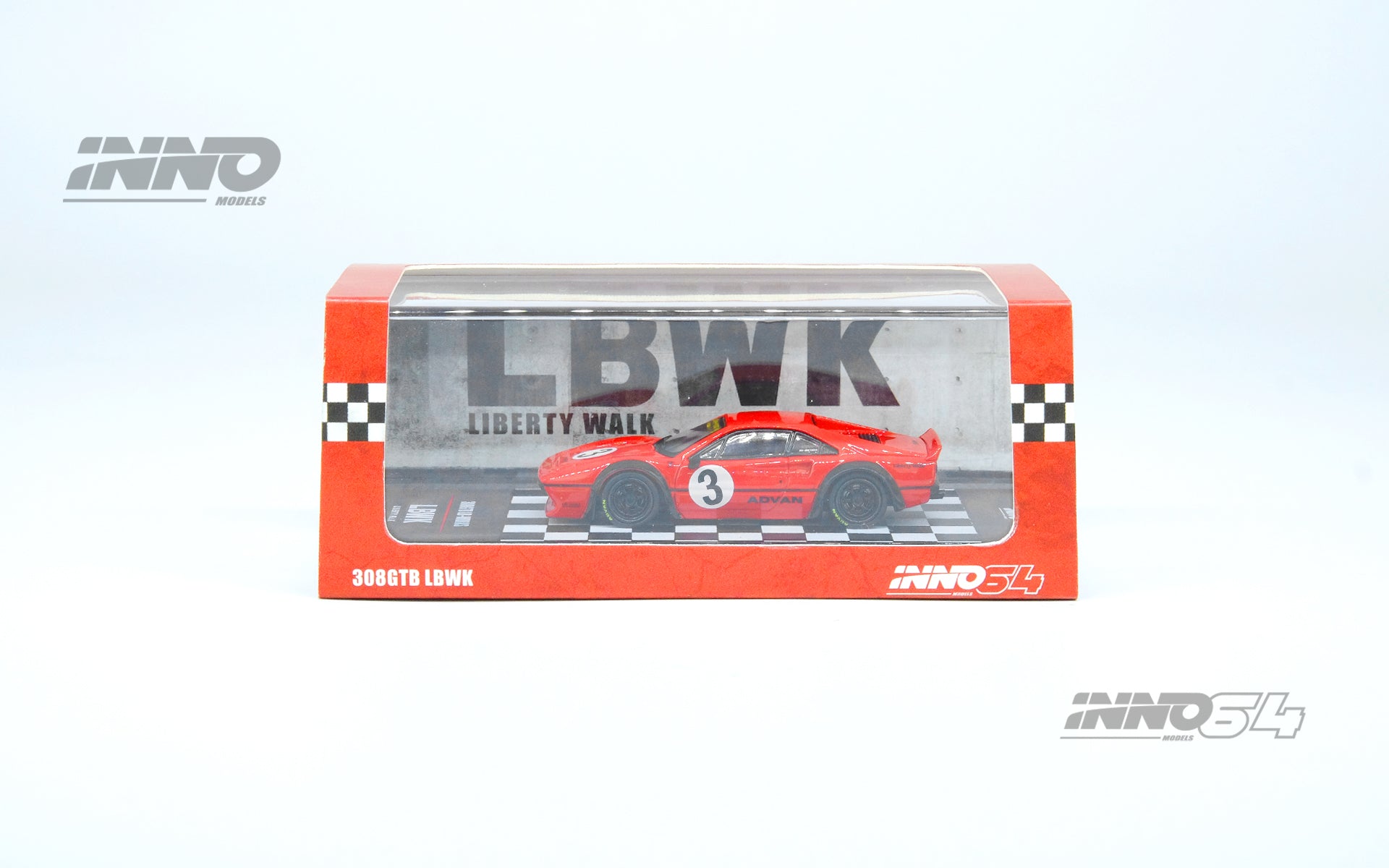 INNO64 1/64 Ferrari 308 GTB Liberty Walk in Red – Model Cars Houston