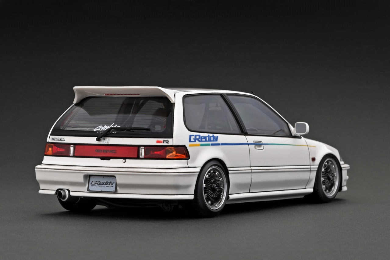 ignition model GReddy仕様シビック EF9 SiR 1/18 Ignition Model 1:18 Honda Civic (EF9) SiR in White – Model