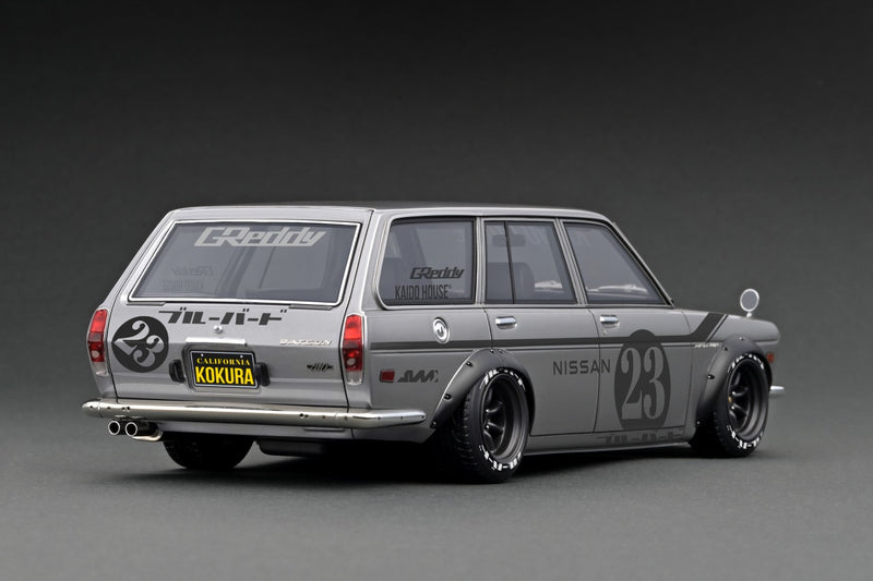 Ignition Model 1:18 Datsun Bluebird (510) Wagon KAIDO HOUSE in Silver