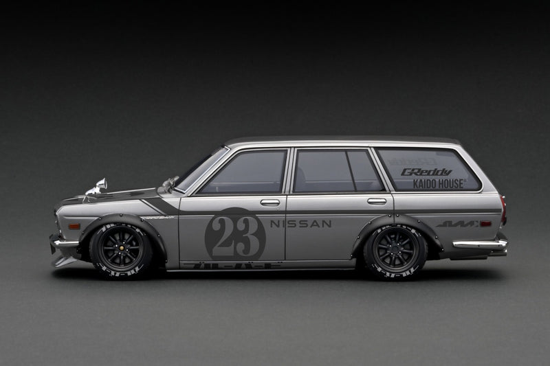 Ignition Model 1:18 Datsun Bluebird (510) Wagon KAIDO HOUSE in Silver