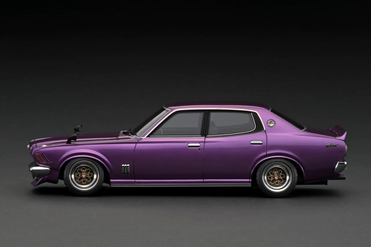 IG3009 1/18 Nissan Laurel 2000SGX (C130) Purple With Mr.Sata Late