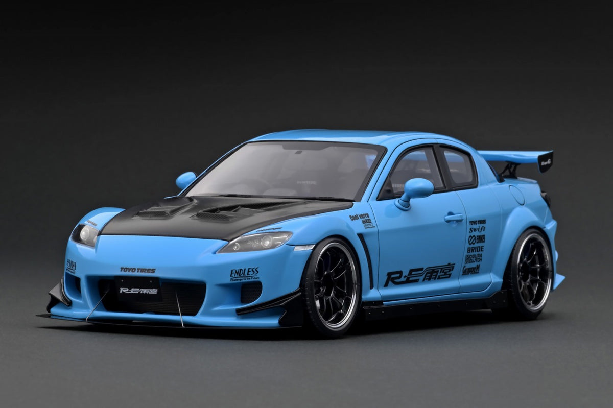 S1 Rx 8 Ignition Model 1:18 Mazda RX-8 (SE3P) RE Amemiya in Light Blue – Model ...