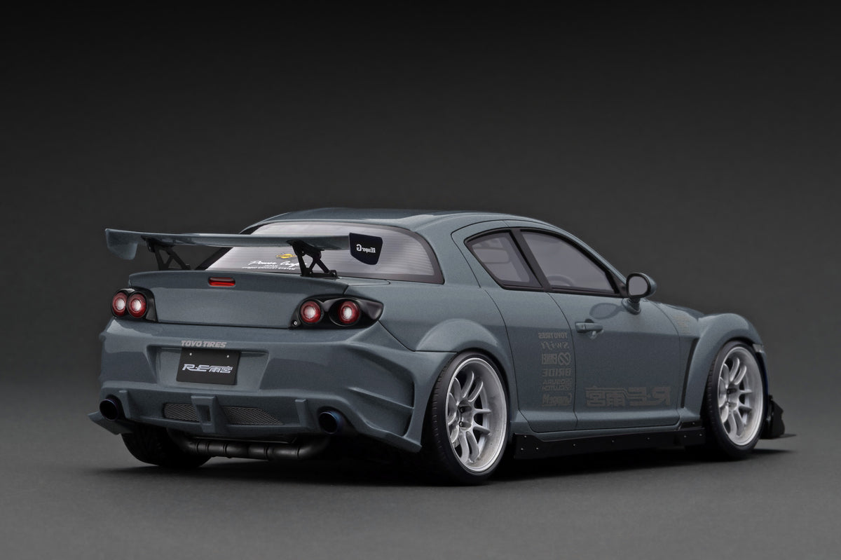 S1 Rx 8 Ignition Model 1:18 Mazda RX-8 (SE3P) RE Amemiya in Matte Gun Metallic ...