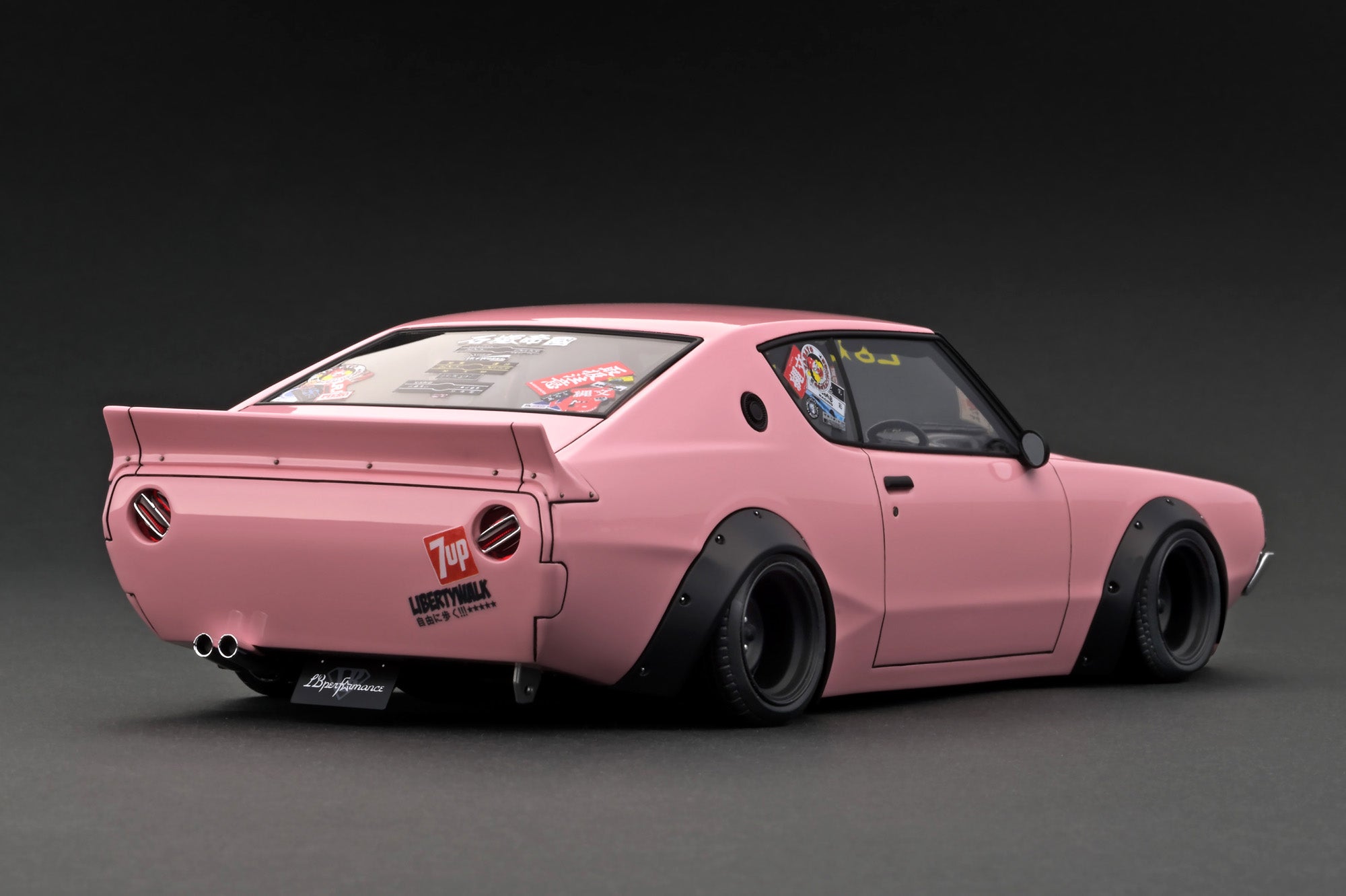 自動車 ignition model 1/18 LB WORKS Kenmeri2Dr Ignition Model 1:18 Nissan Kenmeri 2DR LB-WORKS in Pink