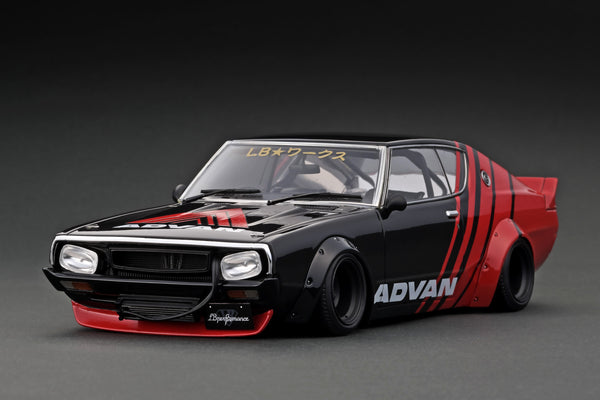 *PREORDER* Ignition Model 1:18 Nissan Kenmeri 2DR LB-WORKS in Red / Black