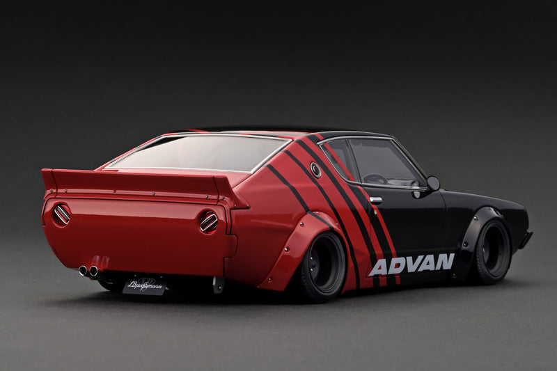 Ignition Model 1:18 Nissan Kenmeri 2DR LB-WORKS in Red / Black
