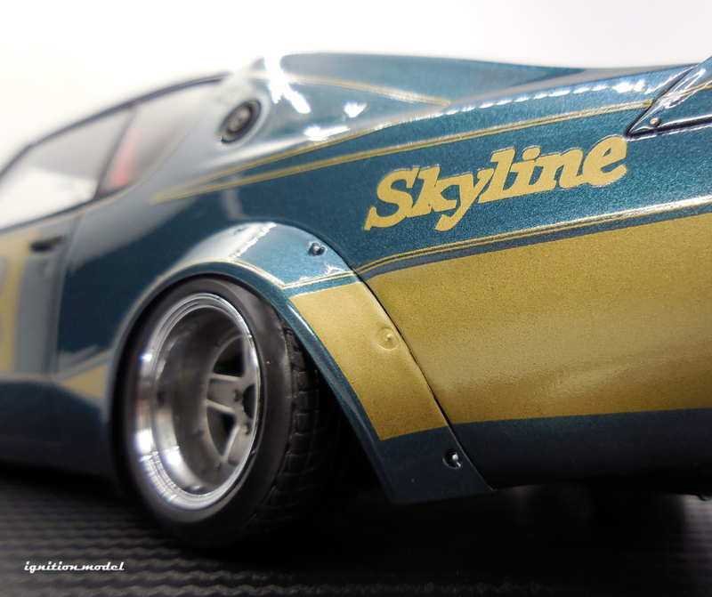 *PREORDER* Ignition Model 1:18 Nissan Kenmeri 2DR LB-WORKS in Blue Green Metallic