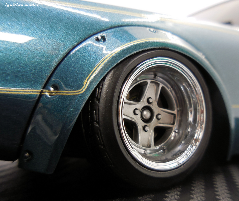 *PREORDER* Ignition Model 1:18 Nissan Kenmeri 2DR LB-WORKS in Blue Green Metallic