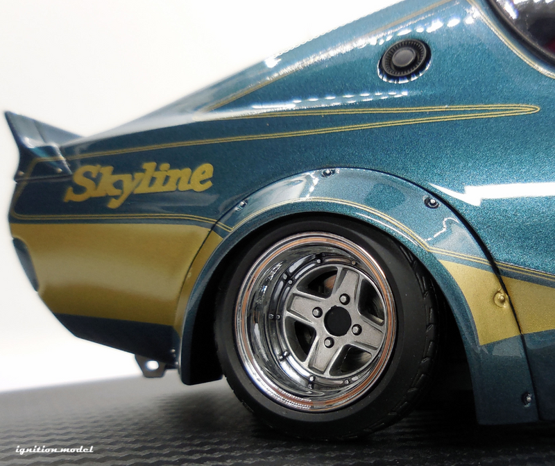 *PREORDER* Ignition Model 1:18 Nissan Kenmeri 2DR LB-WORKS in Blue Green Metallic