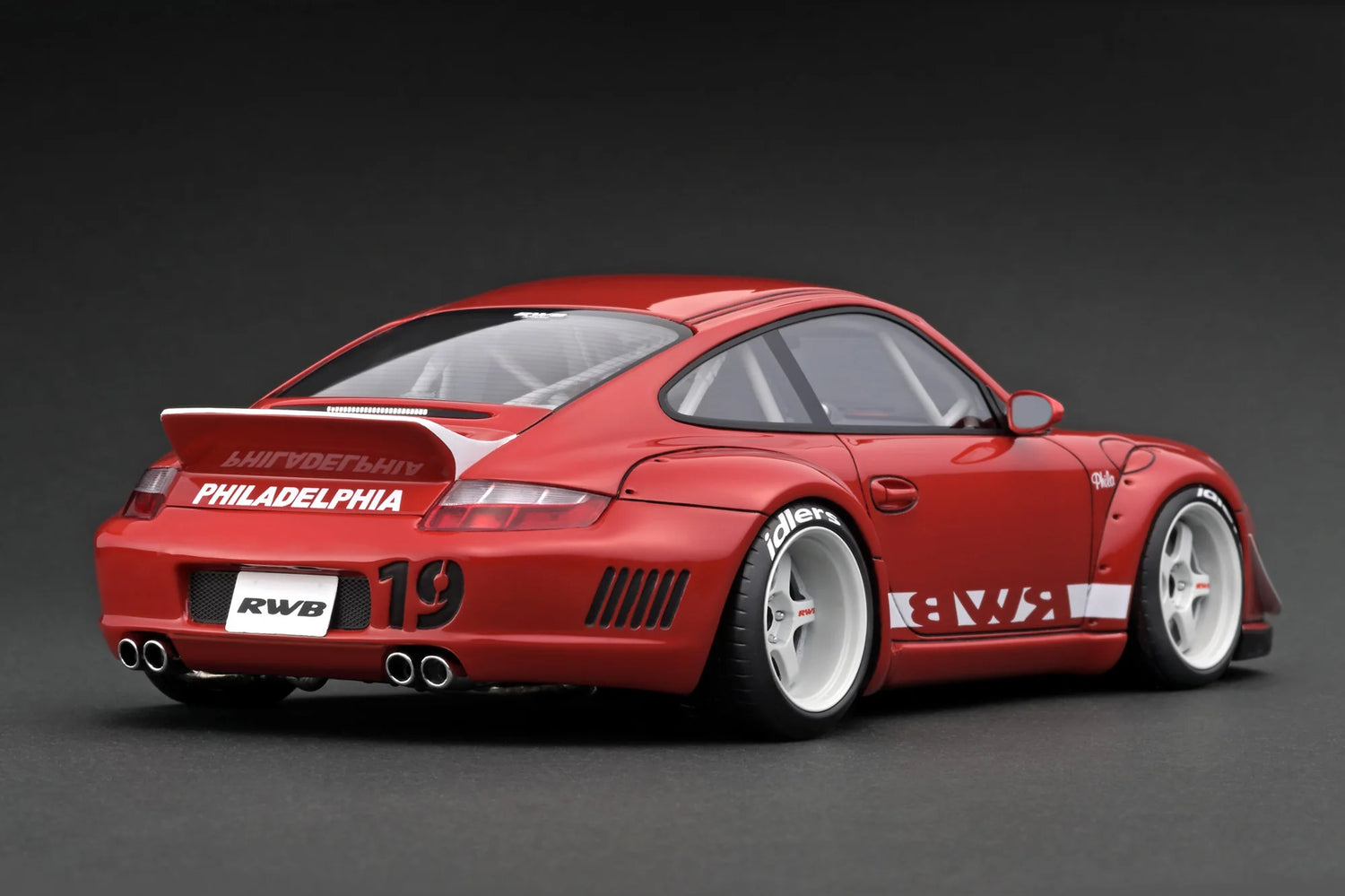 RWB997 ignition model 1/18 グレー 1/18 Ignition Model Porsche 911 997 RWB (Silver) Car Model