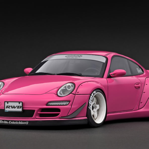 イグニッションモデル 1/18 RWB 997 ピンク/WORK S1タイプ18