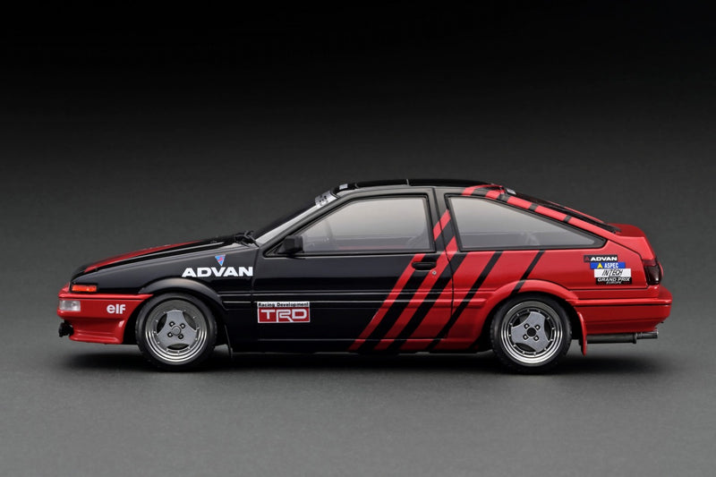 Ignition Model 1:18 Toyota Sprinter Trueno 3Dr GT Apex (AE86) in Black & Red