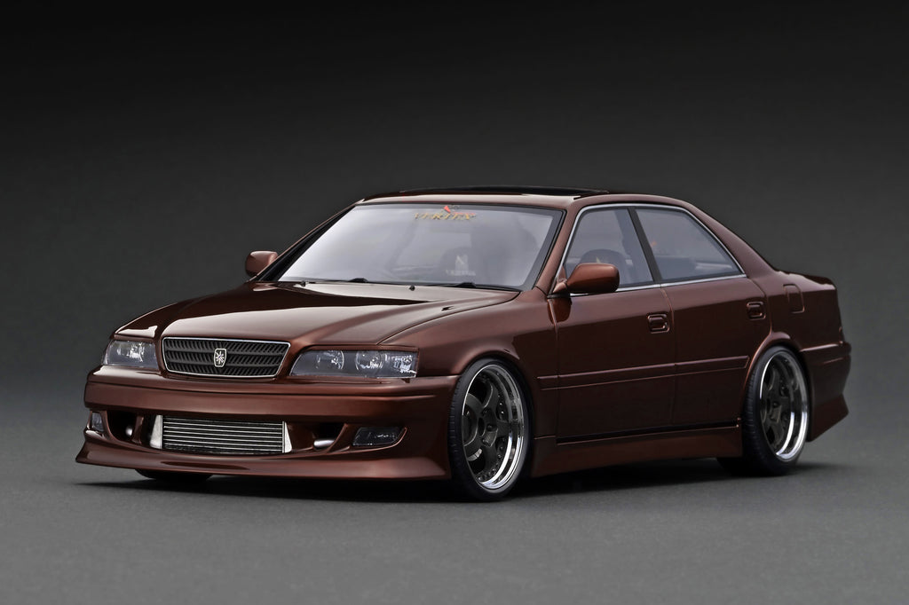 お歳暮 時期 Ignition Brown in VERTEX (JZX100) Chaser Toyota 1:18 Model ミニカー
