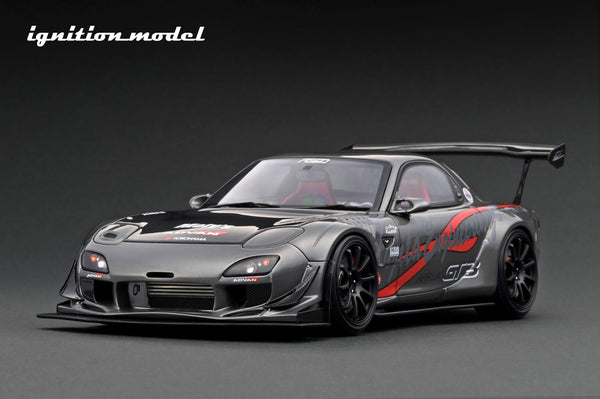 Ignition Model 1:18 Mazda RX-7 (FD3S) FEED Afflux GT3 in Gun Metallic