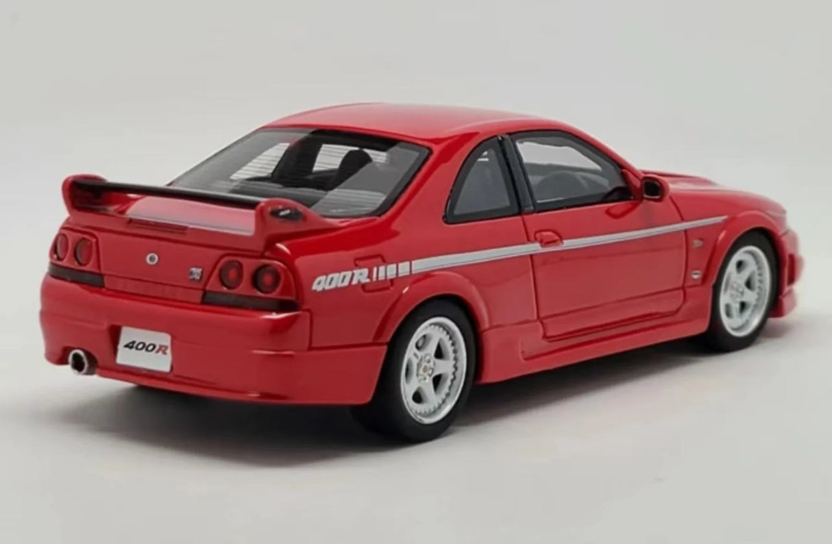 箱無し【海外限定版】 京商 NISMO 400R 1/64 MOTNシステム Kyosho 1/64 NISMO 400R (YELLOW) + MOTN LEDベースシステム(非