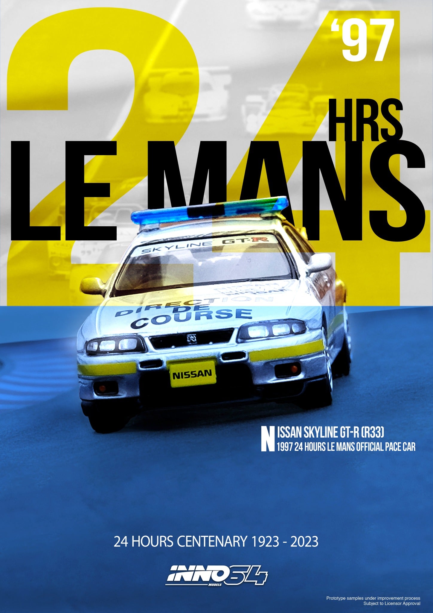 INNO64 1:64 Nissan Skyline GT-R (R33) 24 Hours Le Mans 1997