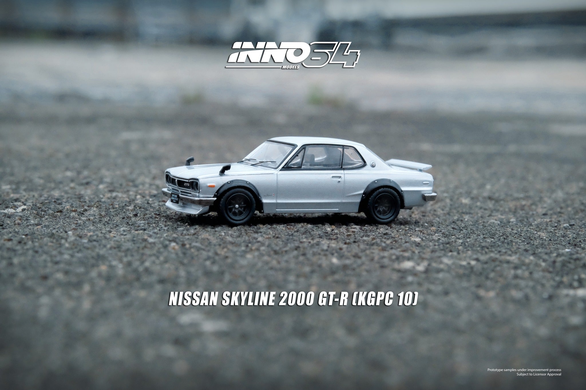ミニカー 1/43Nissan Skyline2000GT-R(KPGC10)Silver 1:43 Nissan Skyline 2000GT-R 1971 Diecast Toy Car Rare