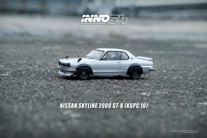 INNO64 1:64 Nissan Skyline 2000GT-R (KPGC10) in Silver