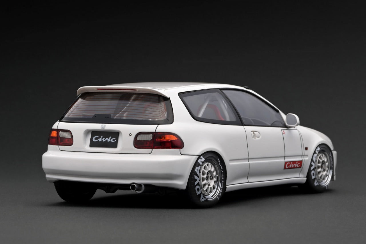 マシンXPANDEN CIVIC [EG6] ホワイト 1:64 1/64 HJ JDM Honda CIVIC EG6 SIR-II Diecast Model Car -WHITE-