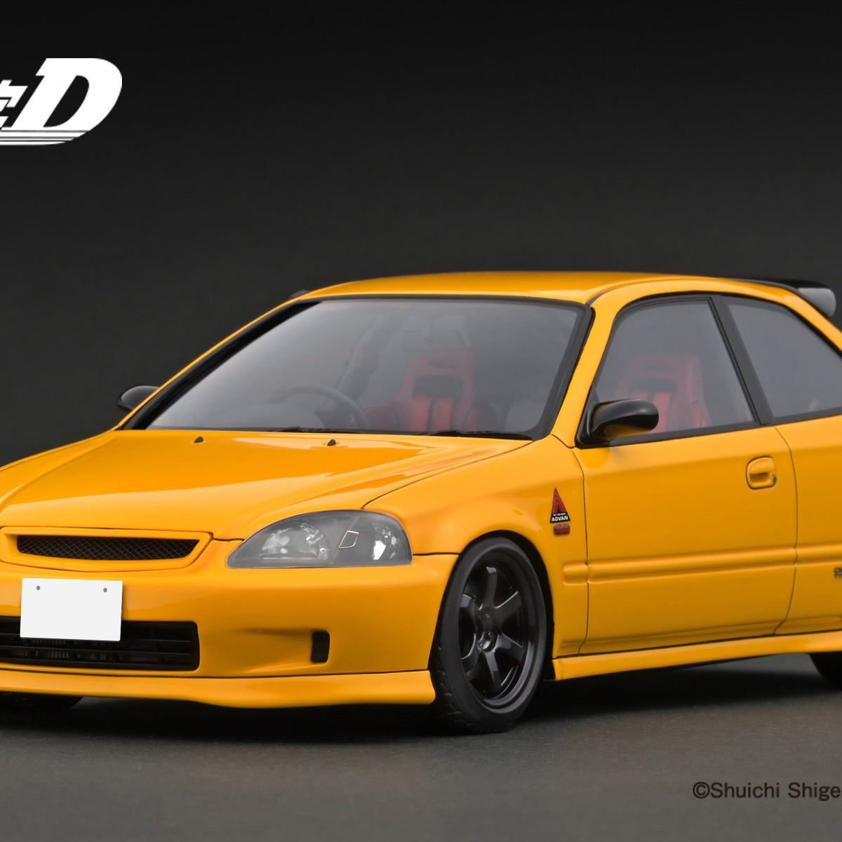 Ek9 Type R Yellow Ignition Model 1:18 Honda Civic (EK9) Type-R in Yellow Initial D ...