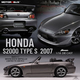 MotorHelix 1:18 Honda S2000 Type S 2007 - Moon Rock Metallic