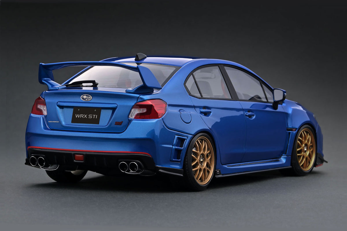 Suba Model Ignition Model 1:18 Subaru WRX (CBA-VAB) STI in Blue Metallic – Model ...