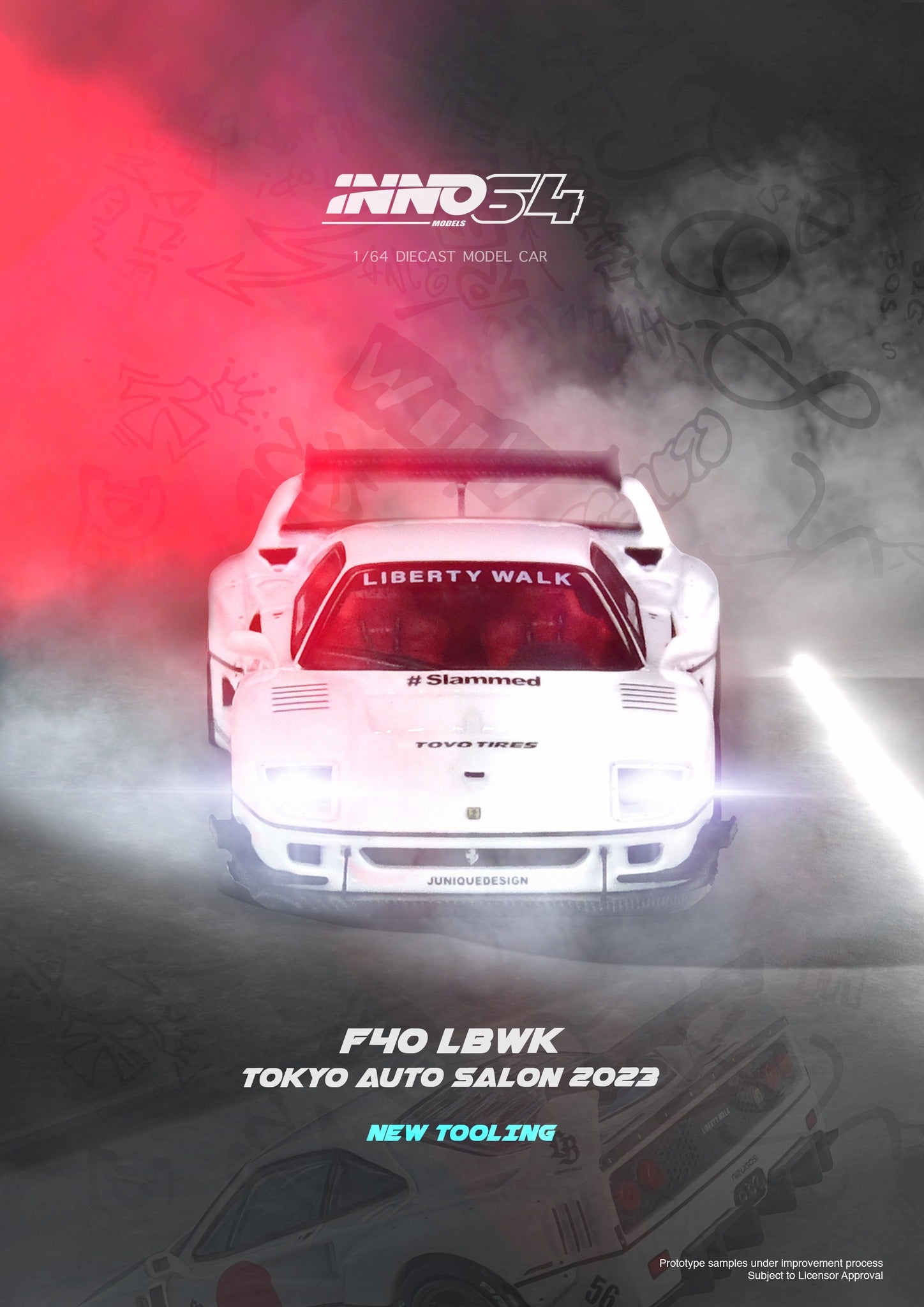 1/64 INNO64　LBWK F40　東京オートサロン 2023 Amazon | Inno Models 1/64 LB-WORKS F40 東京オートサロン 2023