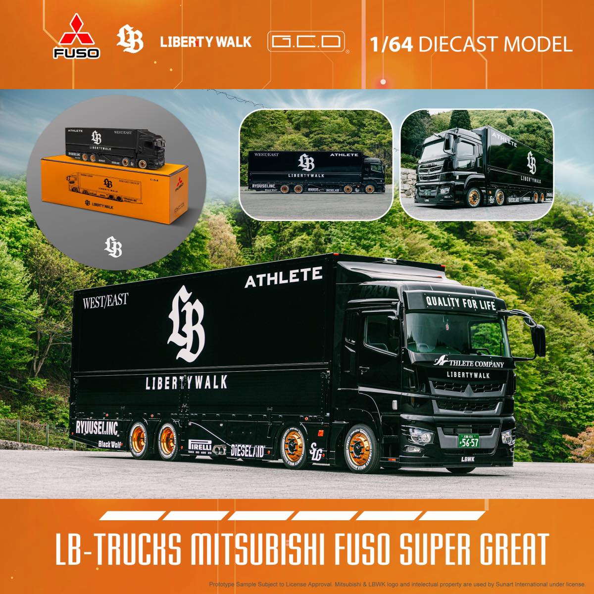 Pre-Order) GCD x LWBK Mitsubishi Fuso Super Great LBWK 3