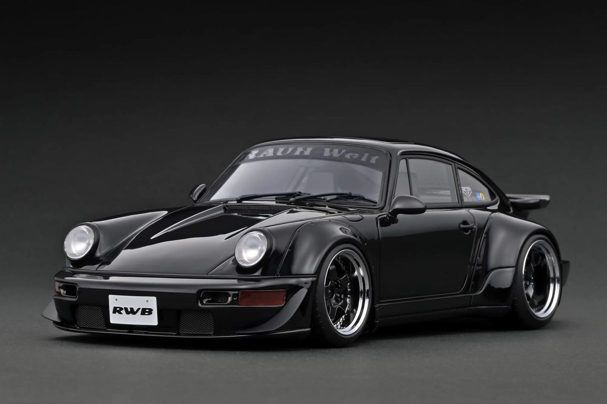 通販 Ignition Cars Model – Black in RWB 964 Porsche 1:18 Model ミニカー
