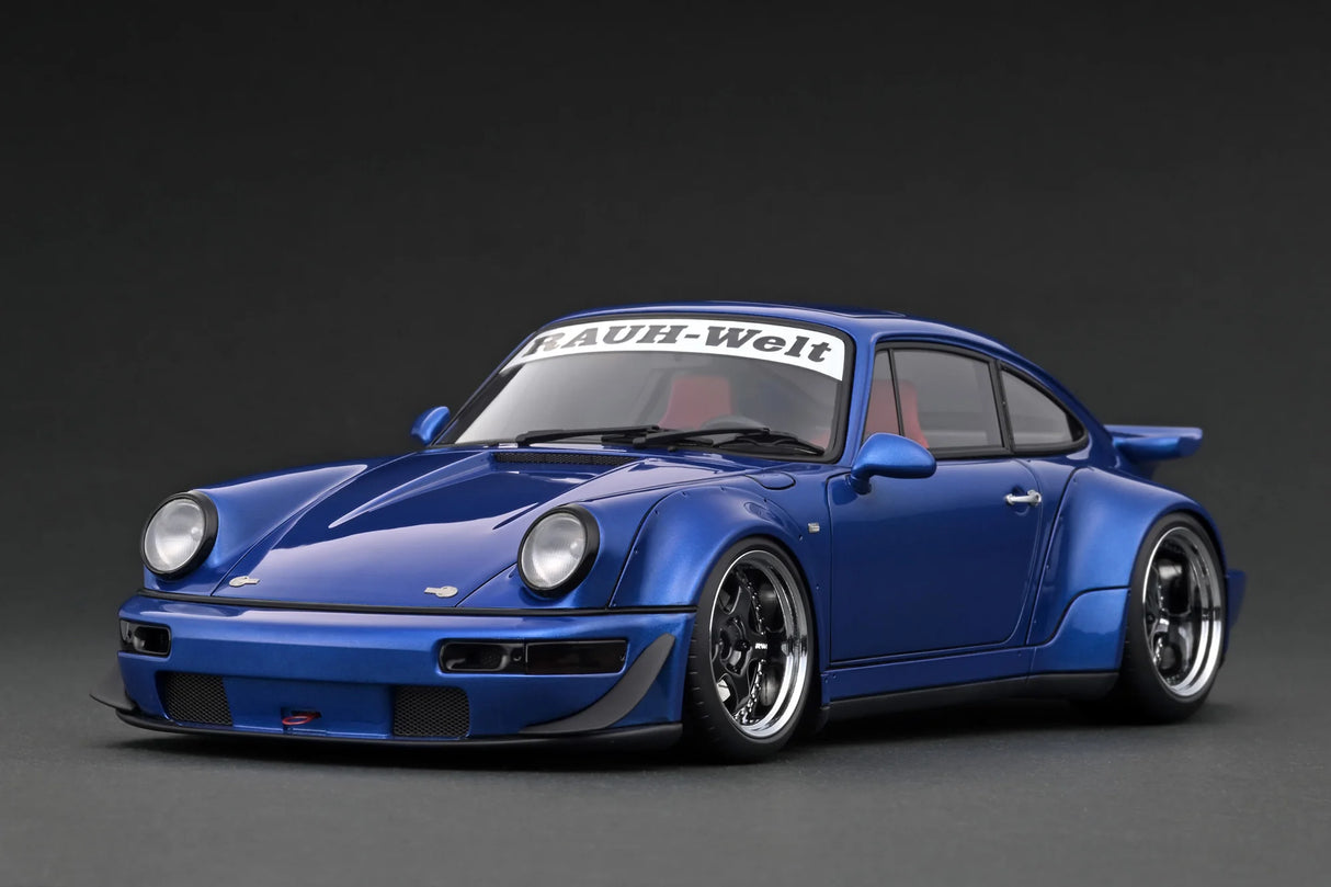 1/18ミニカー イグニッションモデル ポルシェRWB964ライトブルー【新品】 Ignition Model 1:18 Porsche 964 RWB in Blue Metallic – Model
