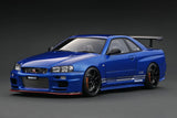 Ignition Model 1:18 Nissan Skyline (R34) GT-R TOP SECRET in Blue Metallic