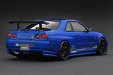 Ignition Model 1:18 Nissan Skyline (R34) GT-R TOP SECRET in Blue Metallic
