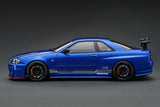 Ignition Model 1:18 Nissan Skyline (R34) GT-R TOP SECRET in Blue Metallic