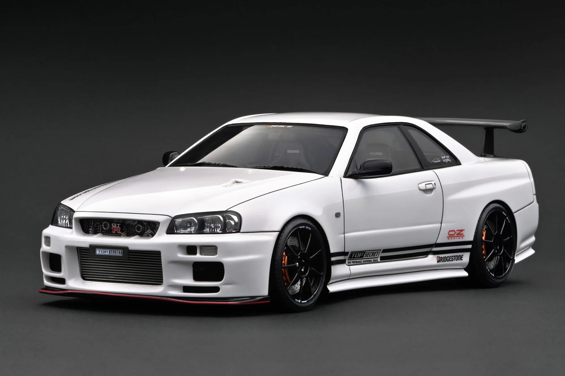Ignition Model 1:18 Nissan Skyline (R34) GT-R TOP SECRET in White Ignition Model 1:18 Nissan Skyline (R34) GT-R TOP SECRET in White