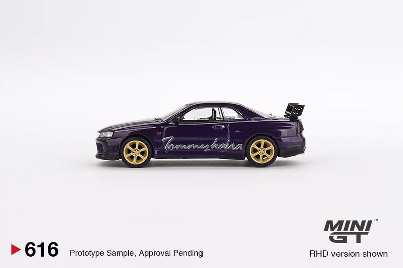 MINI GT 1:64 Nissan Skyline GT-R (R34) Tommy Kaira R RZ Edition in Midnight Purple