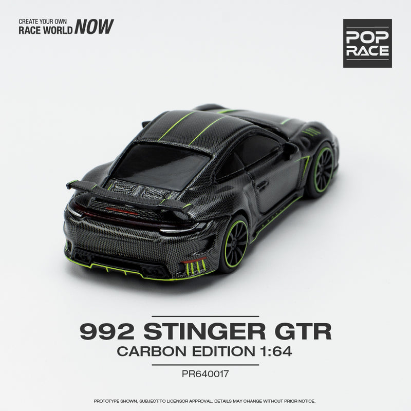 Pop Race 1/64 Porsche 992 Stinger GTR Carbon Fiber Edition