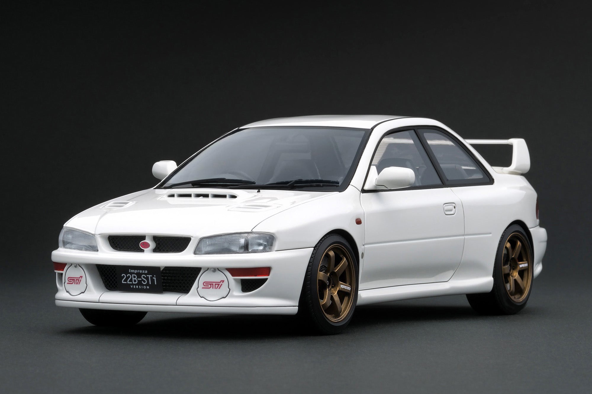 【絶品】 22B-Sti Impreza SUBARU 1:18 Model Ignition Version in (GC8) ミニカー