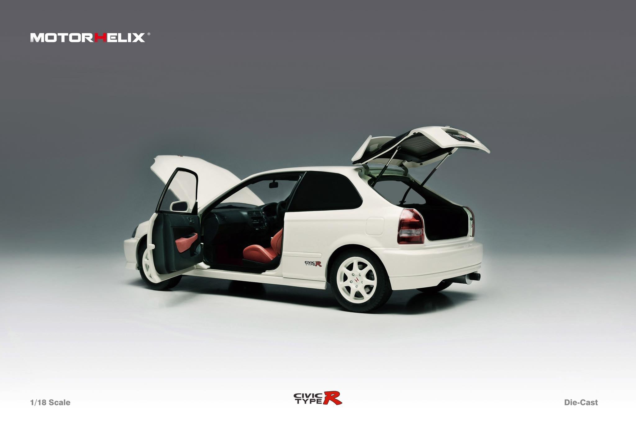 MotorHelix 1/18 Honda Civic Type-R Late Version (EK9) in