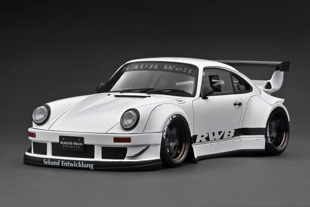 RWB930 イグニション1/18 マッドホワイト Ignition Model 1:18 Porsche 930 in Matte White – Model Cars