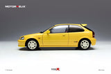 MotorHelix 1/18 Honda Civic Type-R Late Version (EK9) in Sunlight Yellow