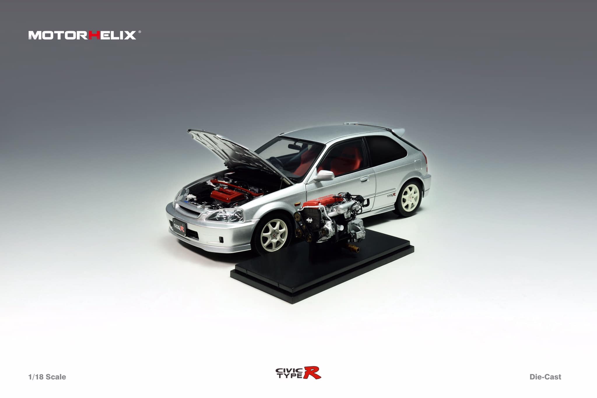 y*o様 Honda Civic Type R 1/18スケールモデル PREORDER* MotorHelix 1:18 Honda Civic Type-R (FD2) 2007