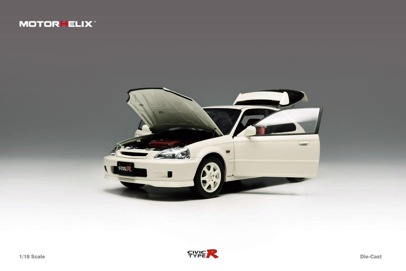 *PREORDER* MotorHelix 1/18 Honda Civic Type-R Late Version (EK9) in Championship White