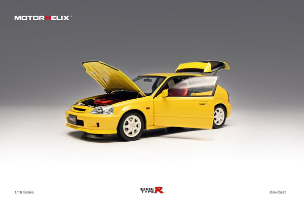 *PREORDER* MotorHelix 1/18 Honda Civic Type-R Late Version (EK9) in Sunlight Yellow