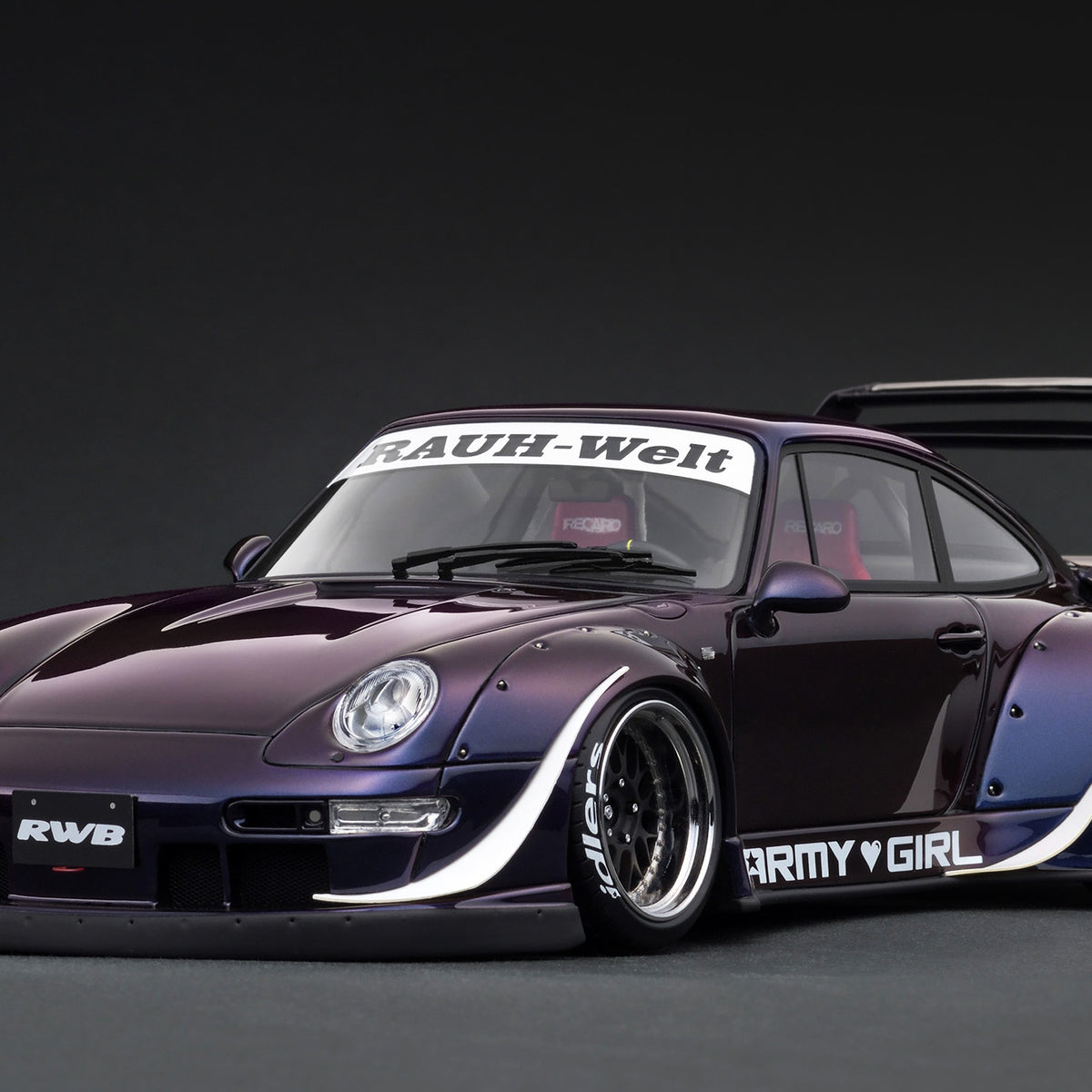Ignition Model 1:18 Porsche 993 RWB in Purple Metallic – Model Cars Houston