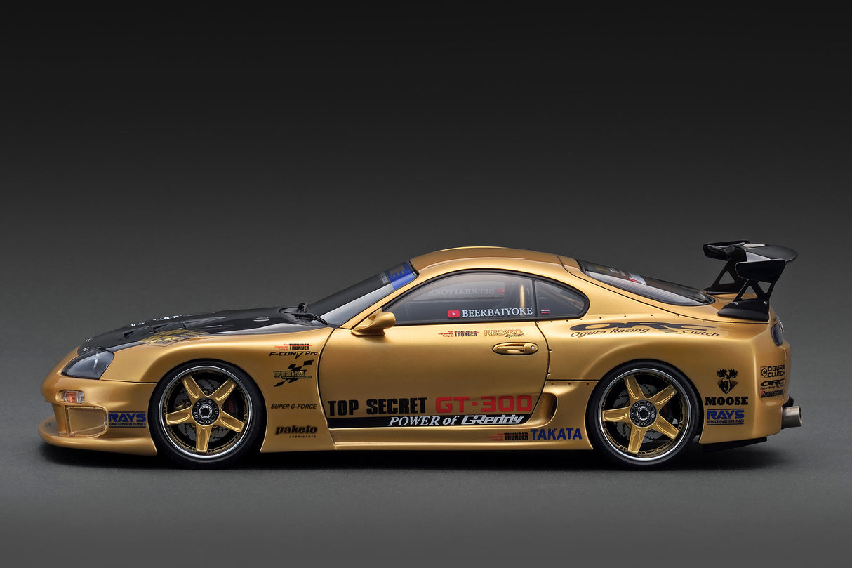 *PREORDER* Ignition Model 1:18 Toyota Supra (A80) TOP SECRET in Gold