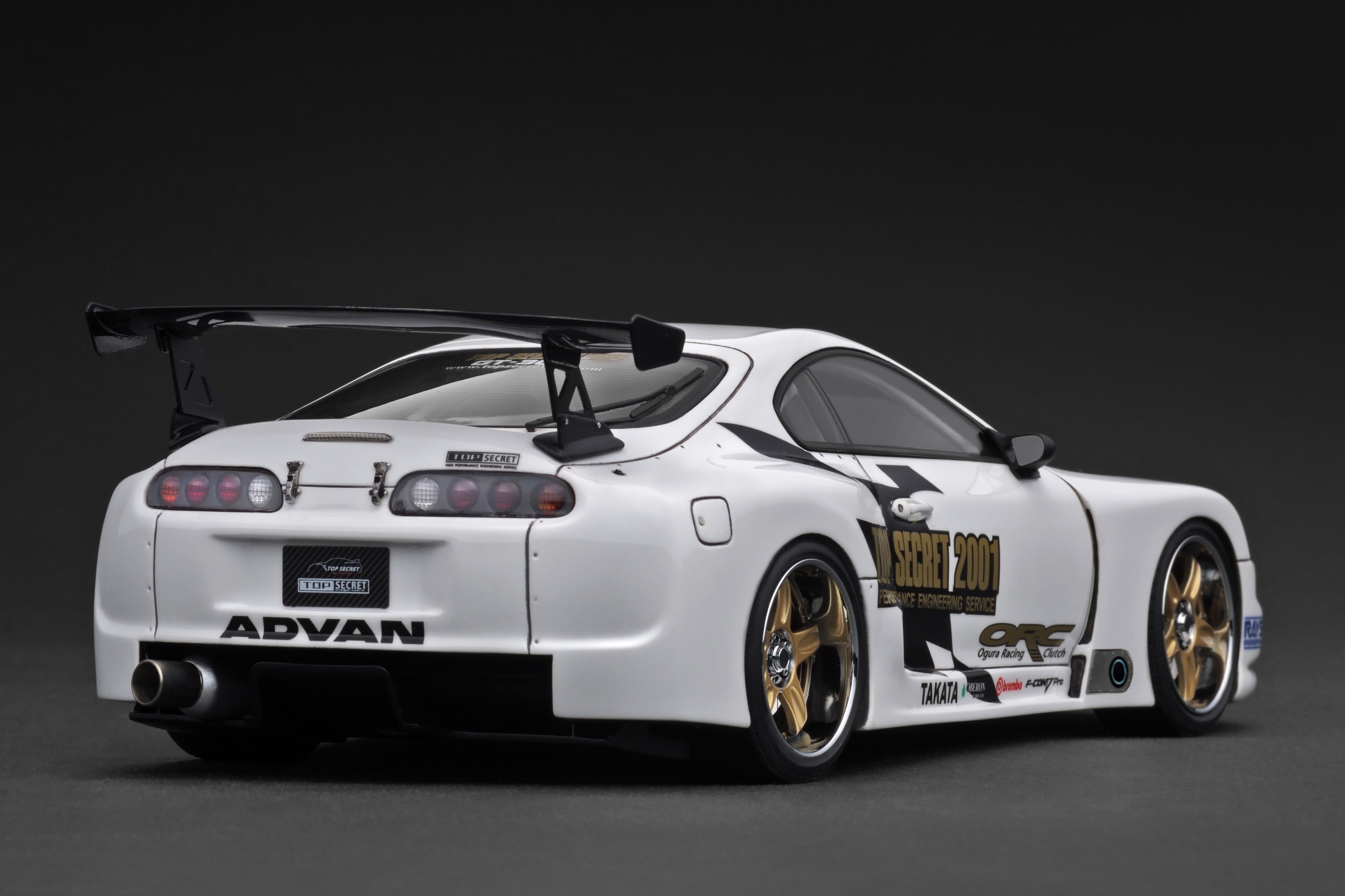 自動車 ignition toyota supra1/18 diecast model 1/18 Diecast Toyota Supra MK4 White Ignition Model Miniature