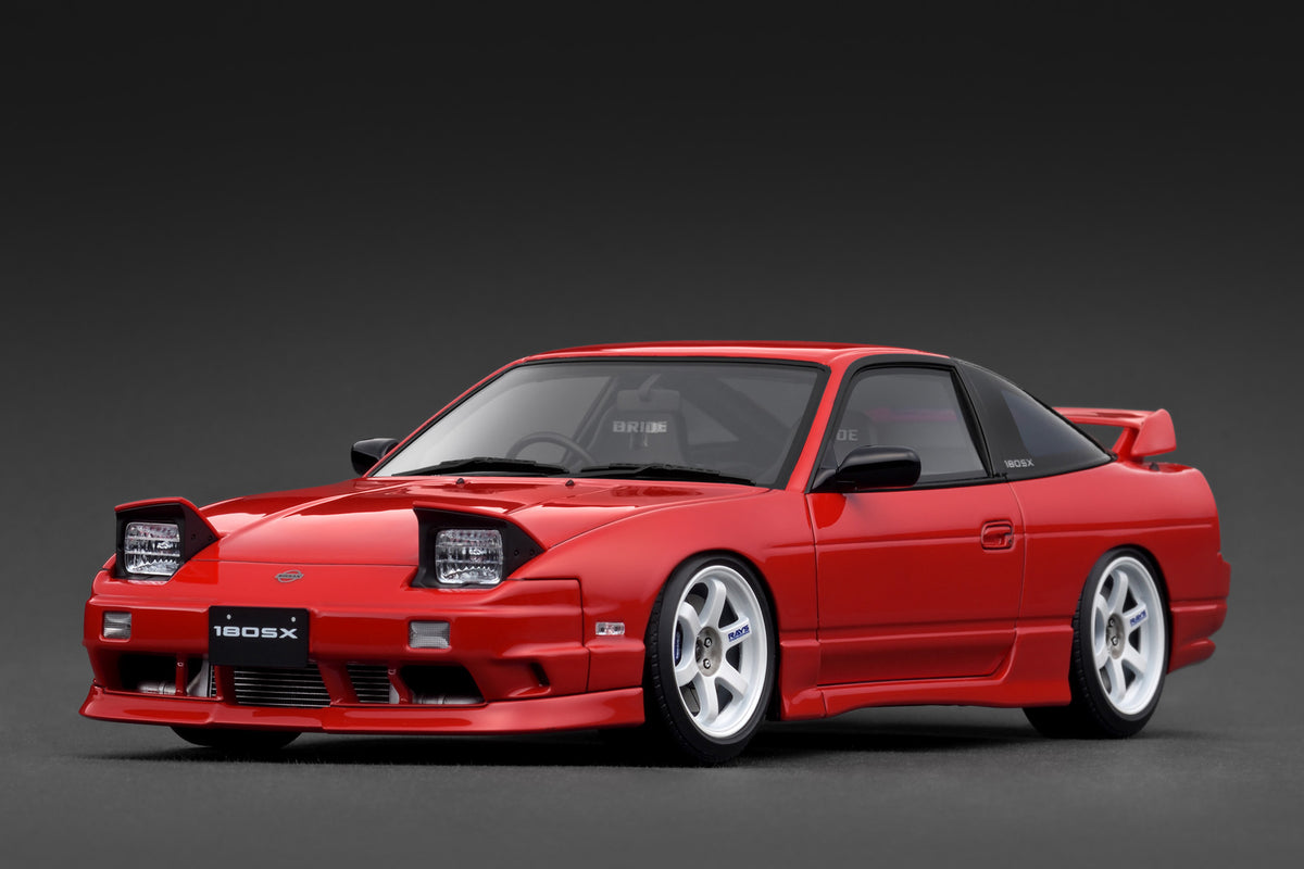 Ignition Model 1:18 Nissan 180SX TYPE X (RPS13) Red – Model Cars 
