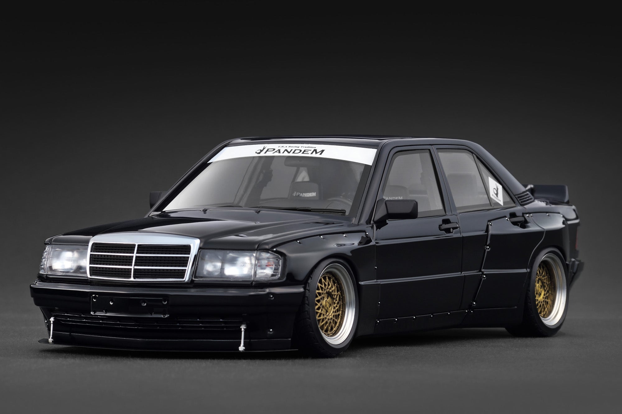Ignition Model 1:18 Mercedes-Benz 190 PANDEM in Black – Model Cars